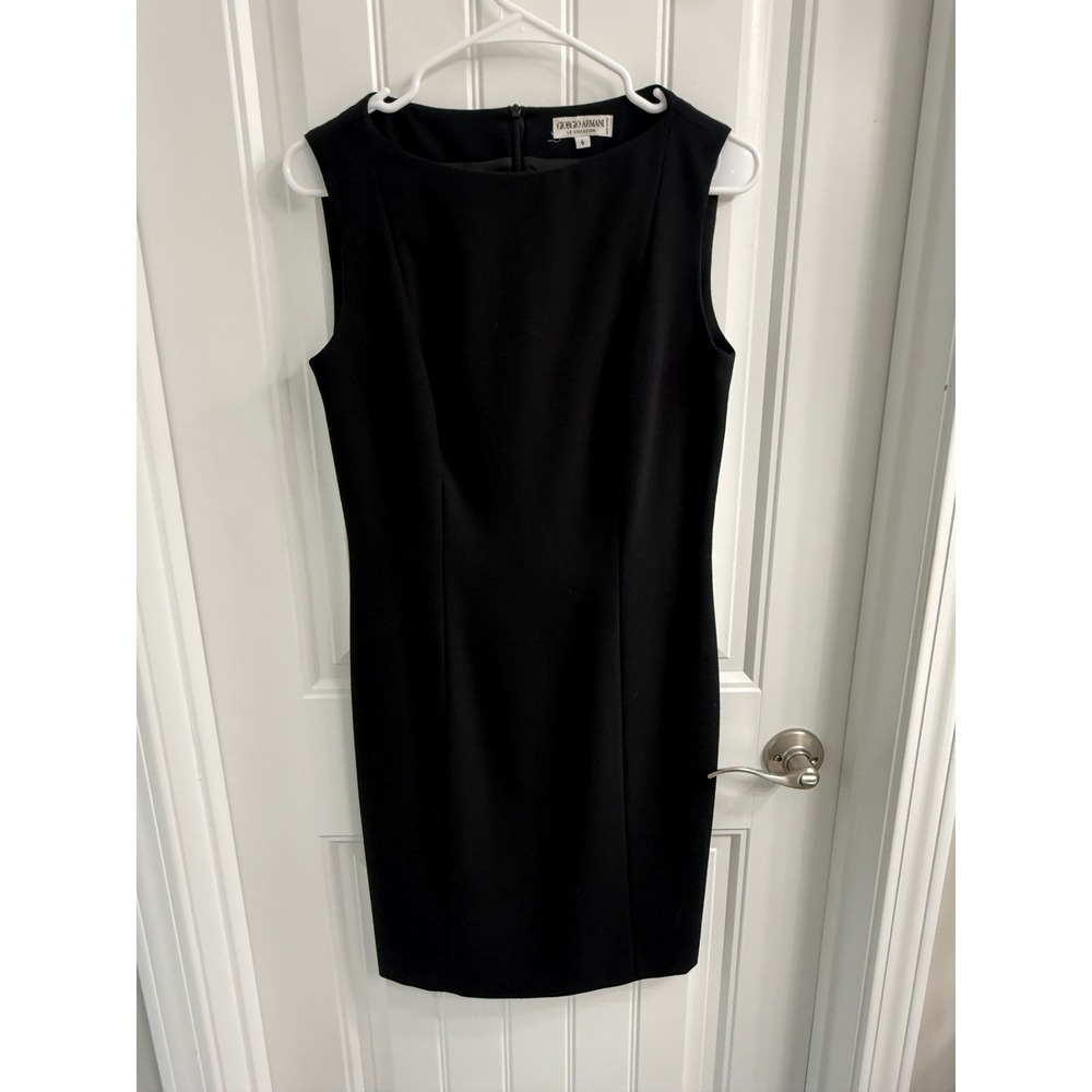 Giorgio Armani Le Collezioni Black Sleeveless Dress Size 6 Made in Italy